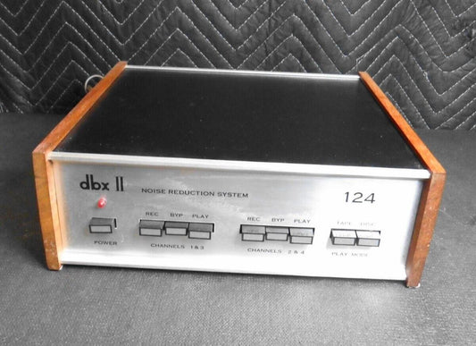 Vintage DBX II 124 Noise Reduction System 4 Channel w/ Real Wood Sides