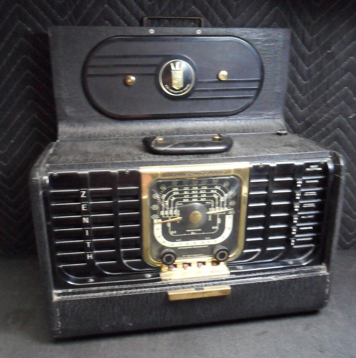 Working Zenith 1950 G500 Series Trans Oceanic Vintage Radio