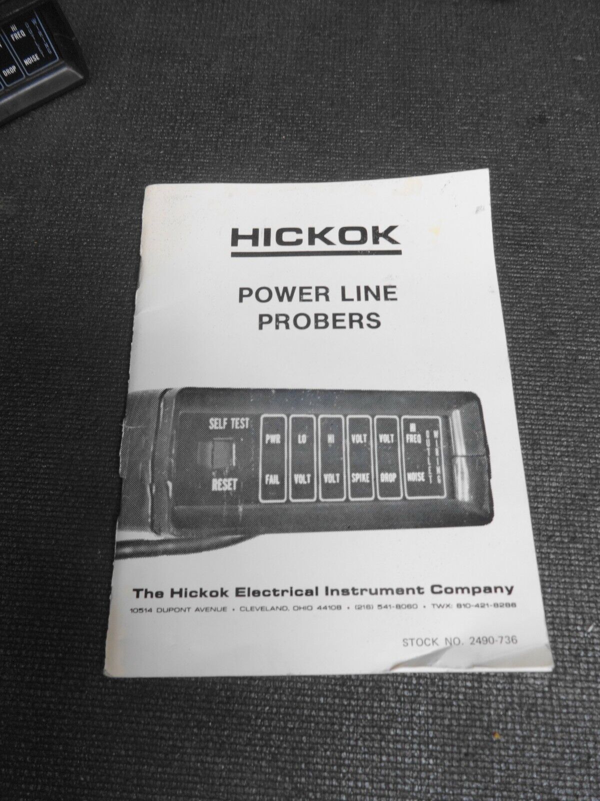 120 V POWER LINE Monitor – HICKOK Model 115 w/ Manual & Soft Case