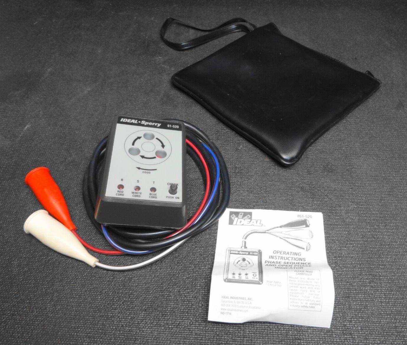 IDEAL Electrical 61-520 3 Phase Rotation Checker Tester / 600V Motor R ...