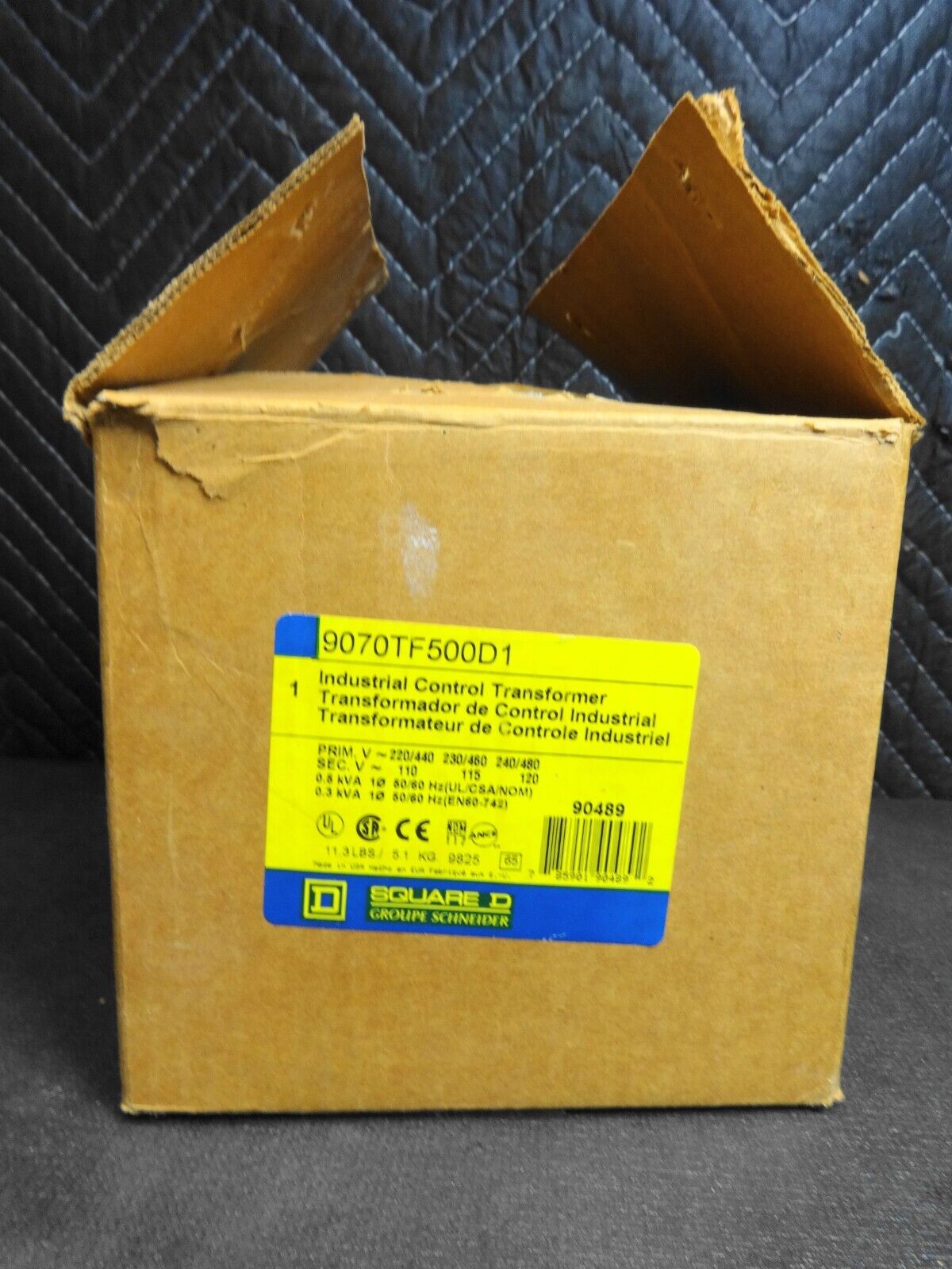 SQUARE D 9070TF500D1 Industrial Control Transformer - 500VA