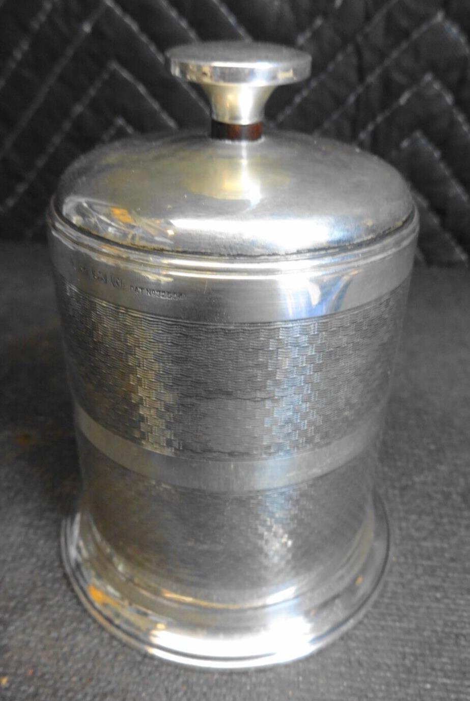 Art Deco English Sterling Silver Cigarette / Cigar Dispenser 1933