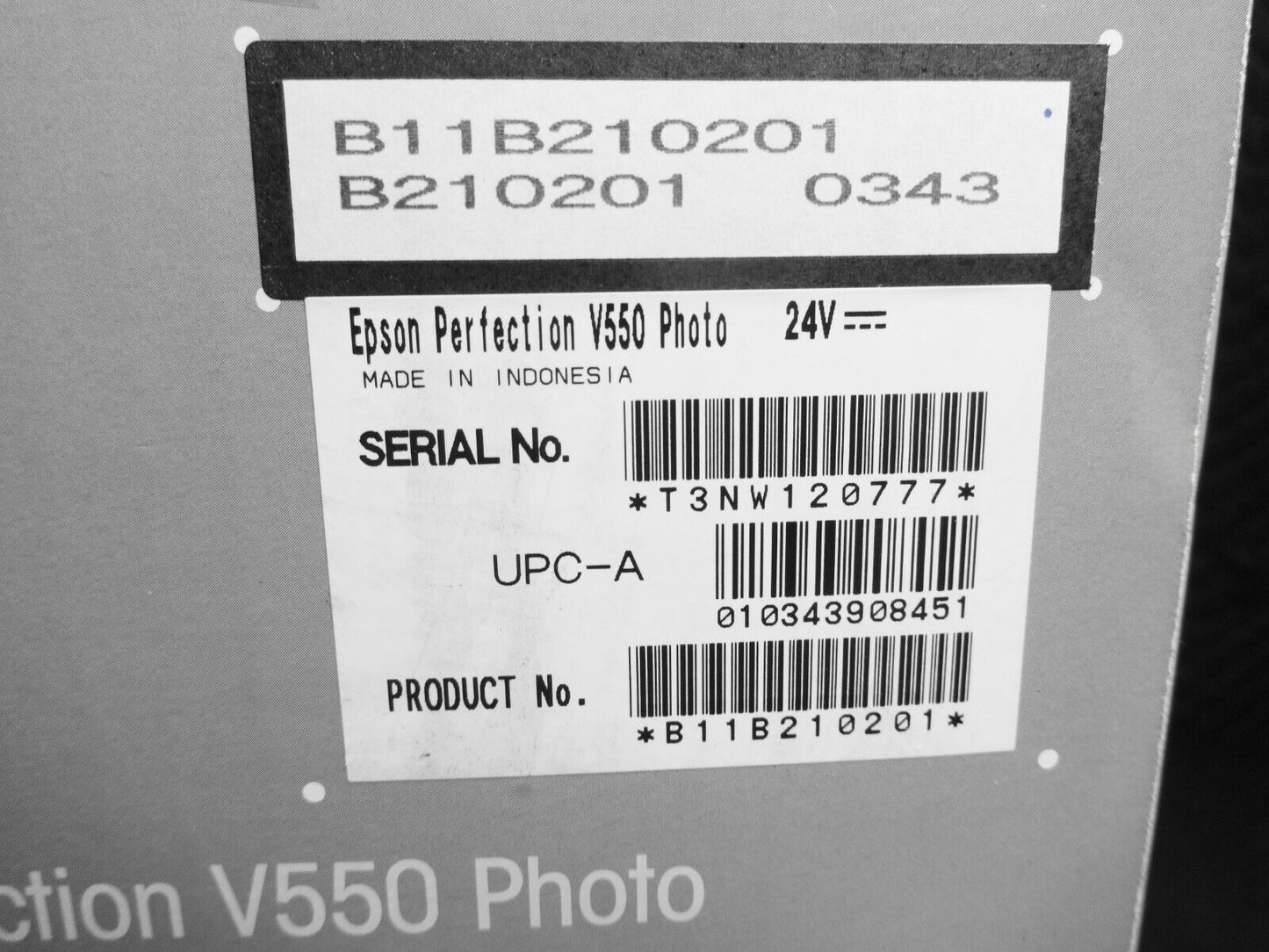 NEW Epson V550 Perfection 6400 x 9600 dpi Photo Premium Flatbed Scanner SEALED