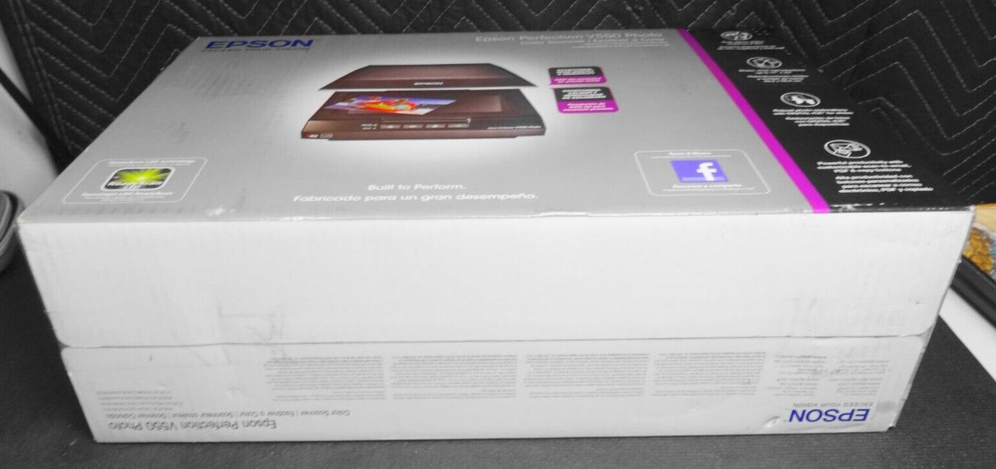 NEW Epson V550 Perfection 6400 x 9600 dpi Photo Premium Flatbed Scanner SEALED