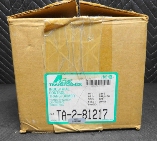 ACME INDUSTRIAL CONTROL TRANSFORMER TA-2-81217 NEW Open Box