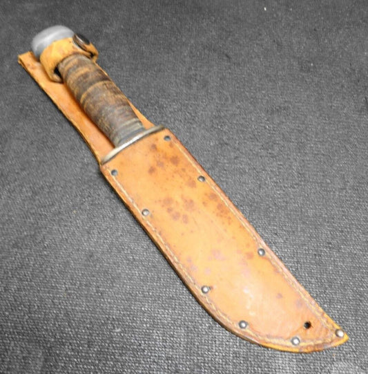 Vtg. Remington RH PAL - 36  Straight Blade Knife & Sheath, Made in USA