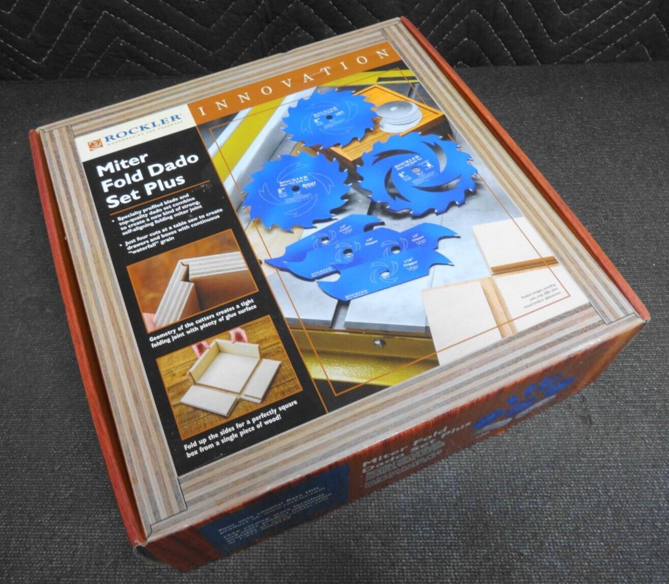 Rockler Miter Fold Dado Set Plus - 51966 NEW