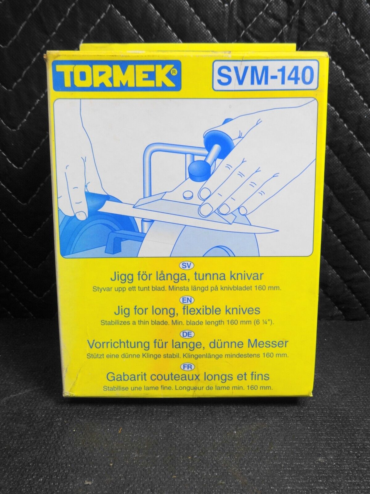 Tormek KJ-140 Self Centering Long Knife Jig for FLEXIBLE Knives