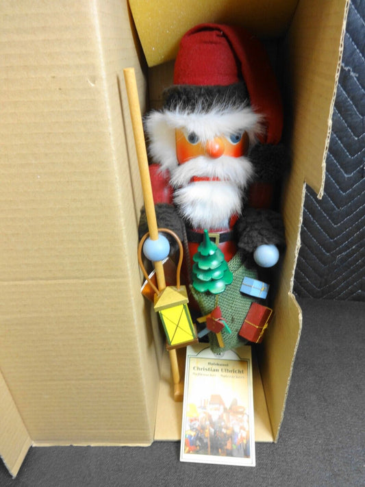 Germany Holzkunst Christian Ulbricht Santa 15.5" Nutcracker 0/330 w/ Box, Papers