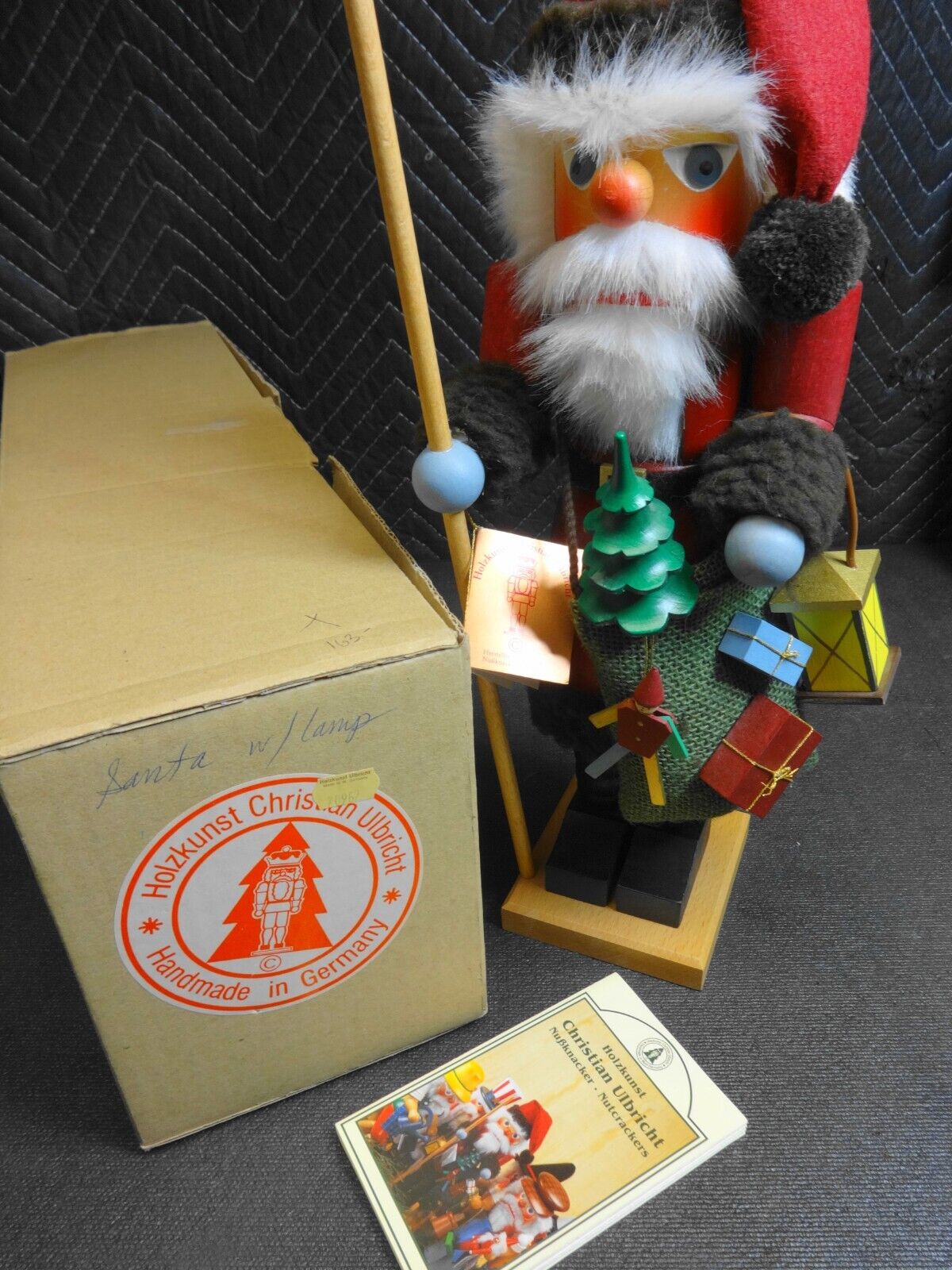 Germany Holzkunst Christian Ulbricht Santa 15.5" Nutcracker 0/330 w/ Box, Papers