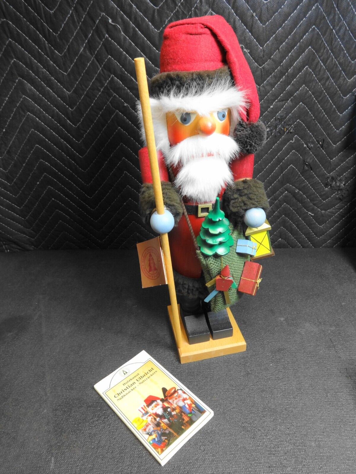 Germany Holzkunst Christian Ulbricht Santa 15.5" Nutcracker 0/330 w/ Box, Papers