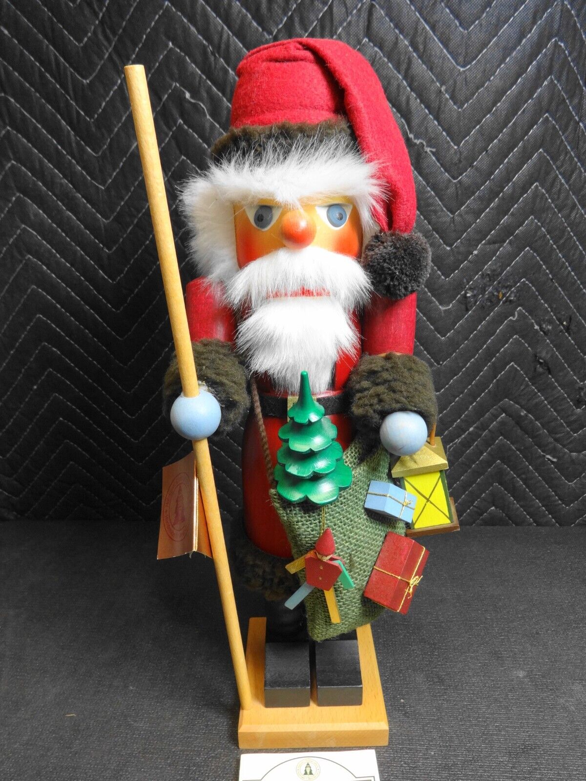 Germany Holzkunst Christian Ulbricht Santa 15.5" Nutcracker 0/330 w/ Box, Papers