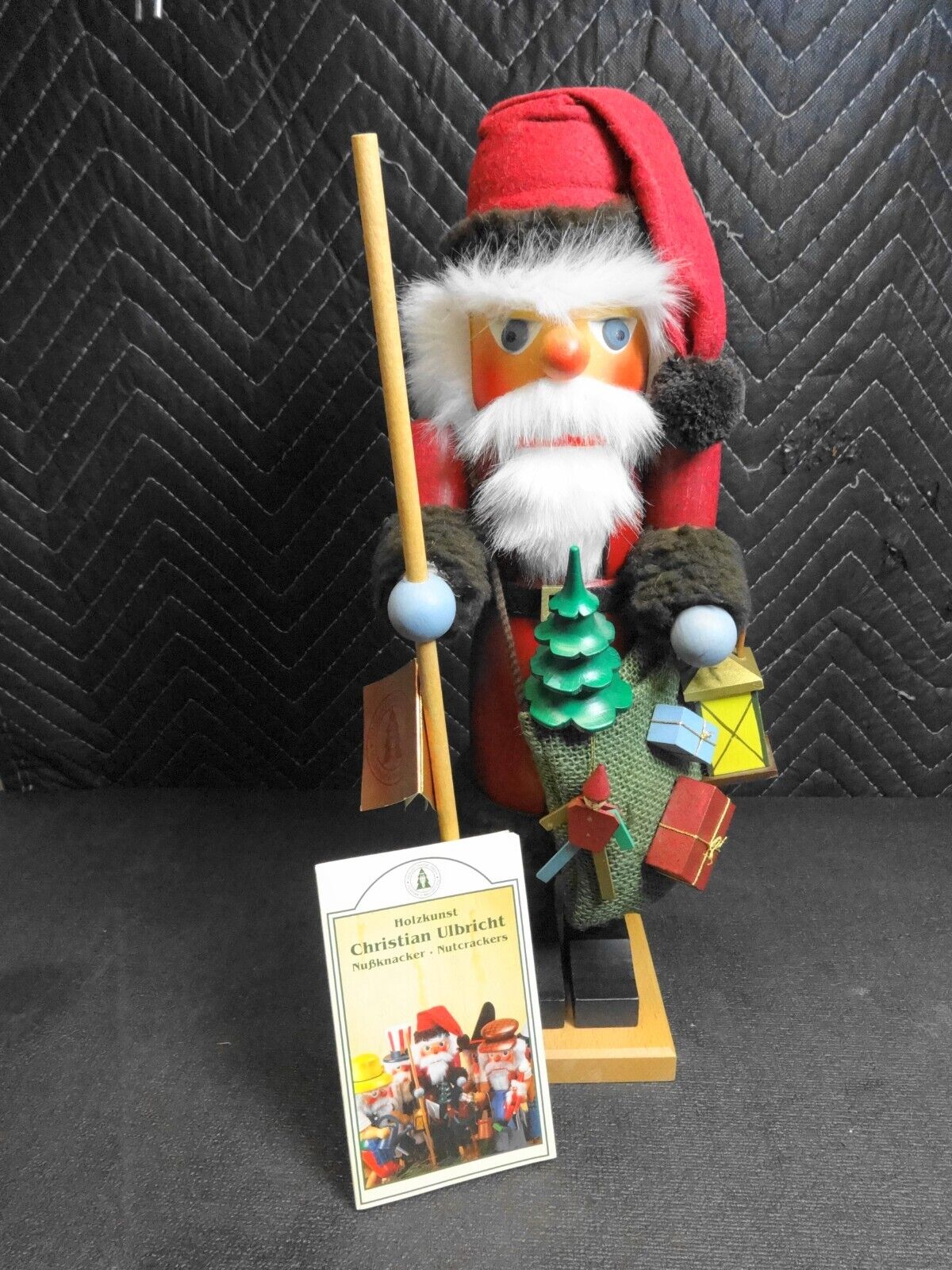 Germany Holzkunst Christian Ulbricht Santa 15.5" Nutcracker 0/330 w/ Box, Papers