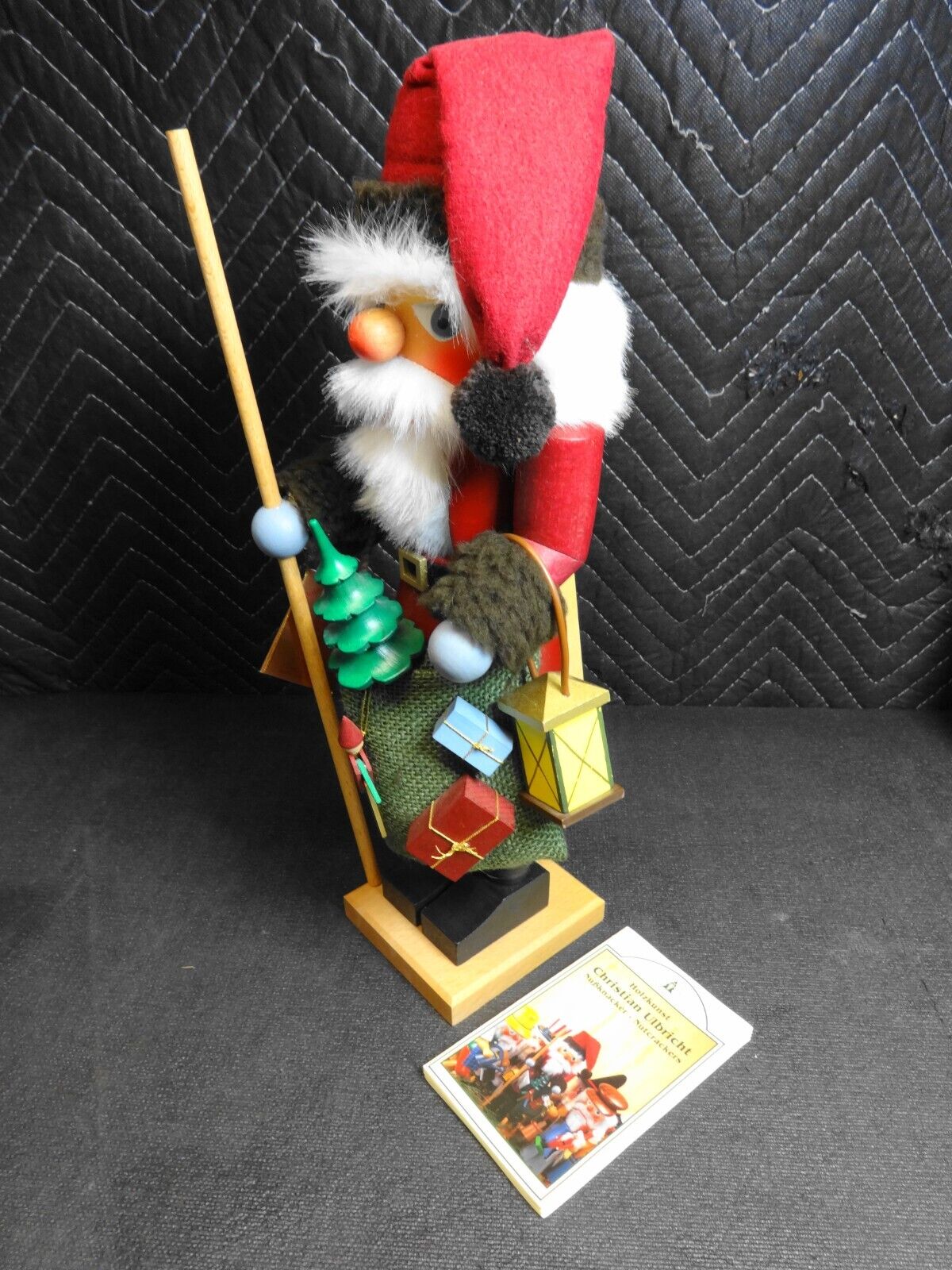 Germany Holzkunst Christian Ulbricht Santa 15.5" Nutcracker 0/330 w/ Box, Papers