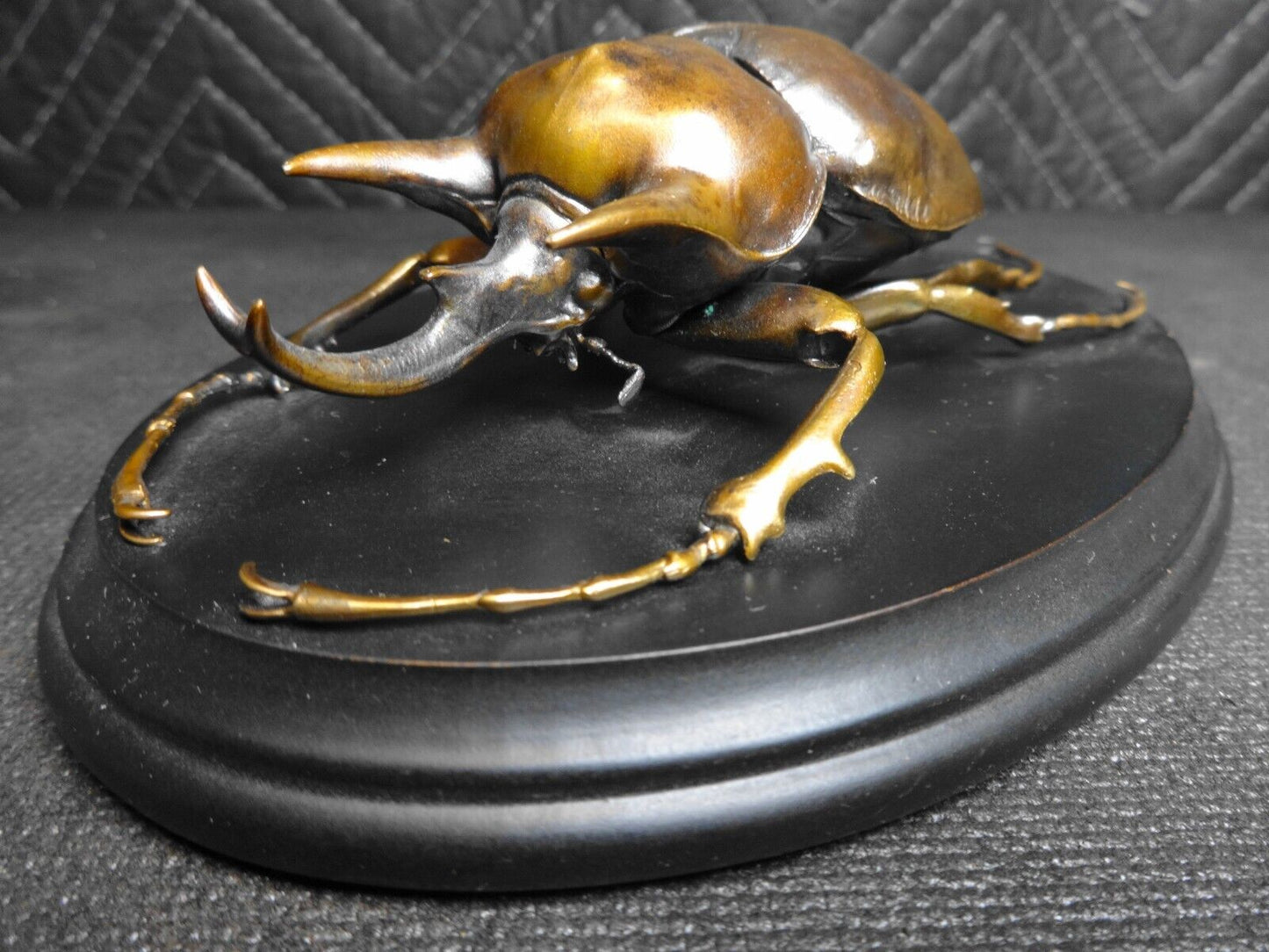 LARGE BRONZE MEGASOMA ELEPHANT BEETLE SCULTURE MARTIN SHEMELLA #31 OF 1000