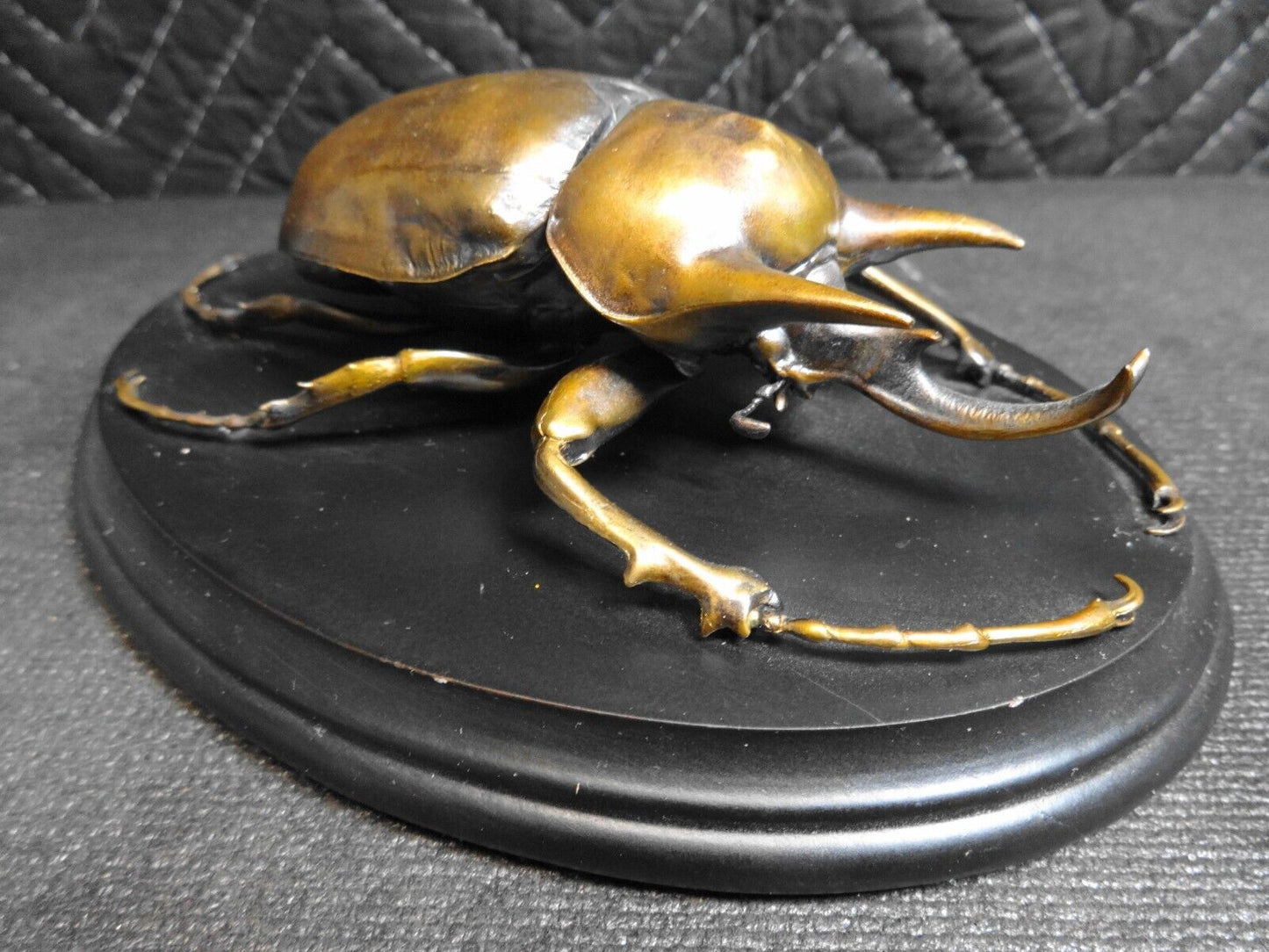 LARGE BRONZE MEGASOMA ELEPHANT BEETLE SCULTURE MARTIN SHEMELLA #31 OF 1000