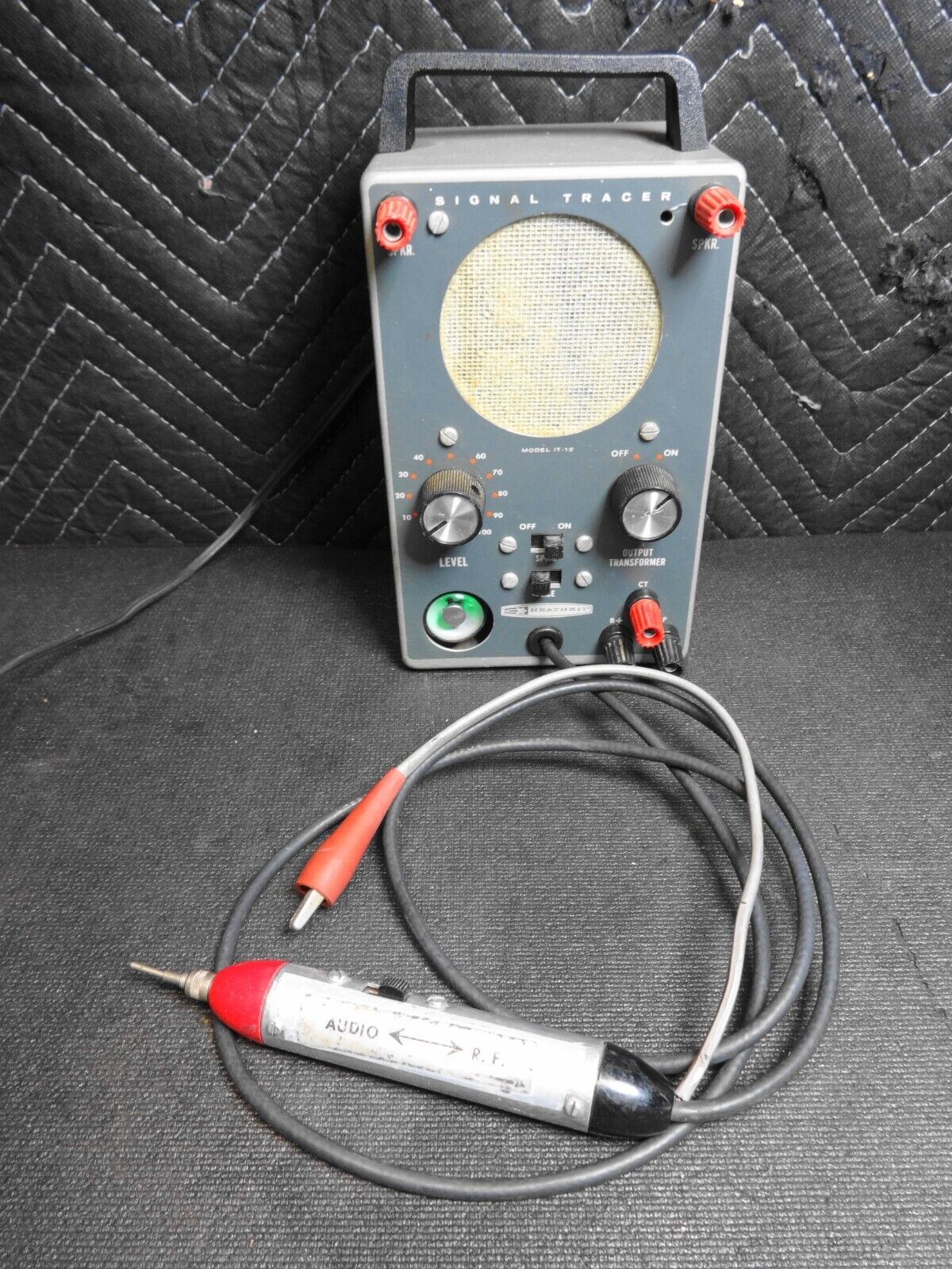 Heathkit Model IT-12 Signal Tracer with Probe. Tested & Works. Magic Eye Lights