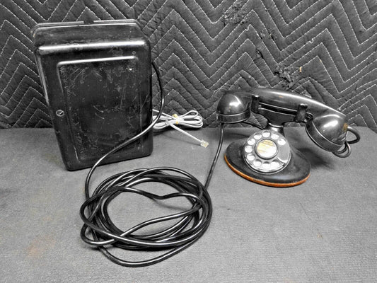 Western Electric Telephone Model 202 w/ F1 Headset & 634 Metal Subset - Working