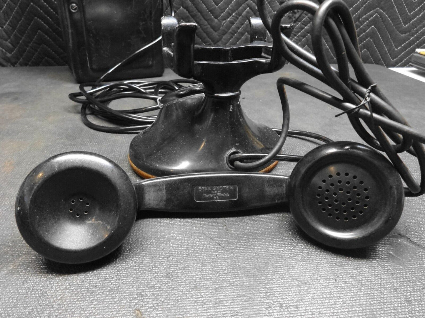 Western Electric Telephone Model 202 w/ F1 Headset & 634 Metal Subset - Working