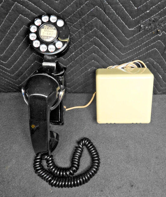 Western Electric Bell System G7 43A Space Saver Telephone, Bracket, Ringer Box