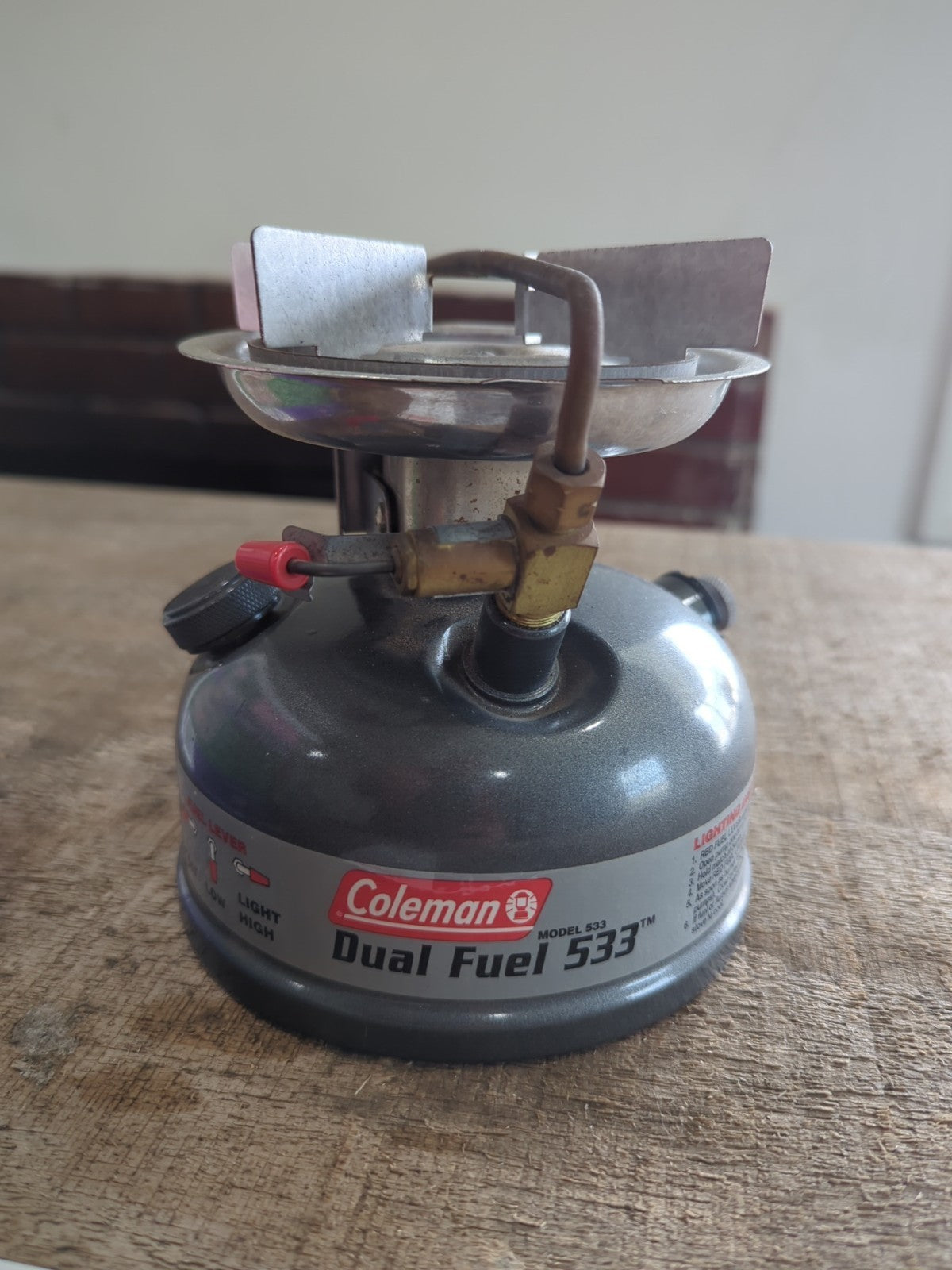 Coleman Sportster II 533 Dual Fuel 1 Burner Stove 10,500 BTU Backpacking Camping