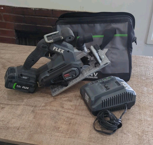 FLEX 24-volt 6-1/2" Brushless Cordless Circular Saw Kit - FX2131A