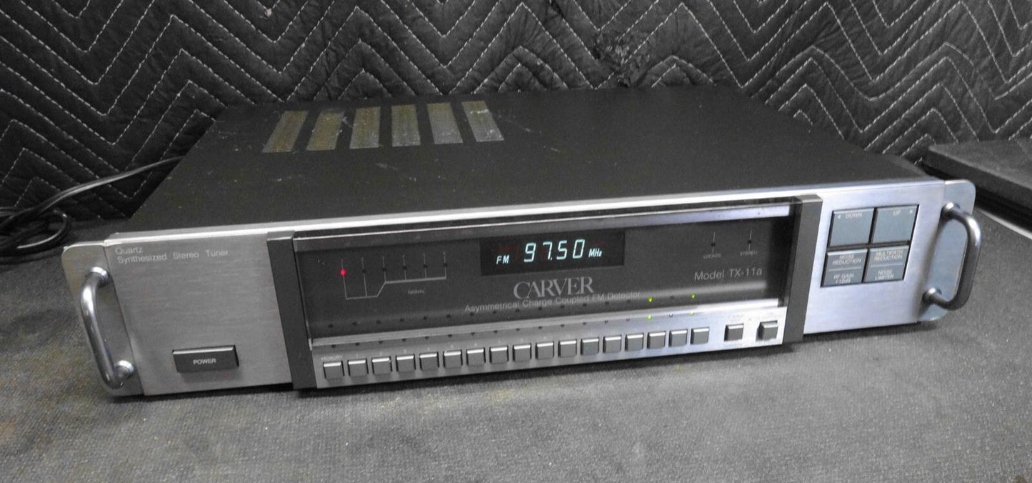 Carver TX-11a Asymmetrical Charge Coupled FM w/ Rack Ears - Stereo Tuner