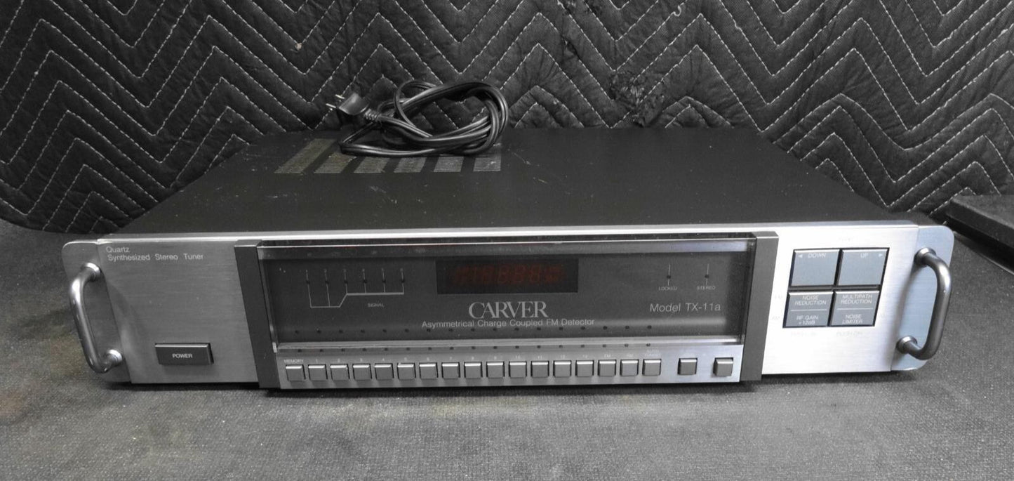 Carver TX-11a Asymmetrical Charge Coupled FM w/ Rack Ears - Stereo Tuner