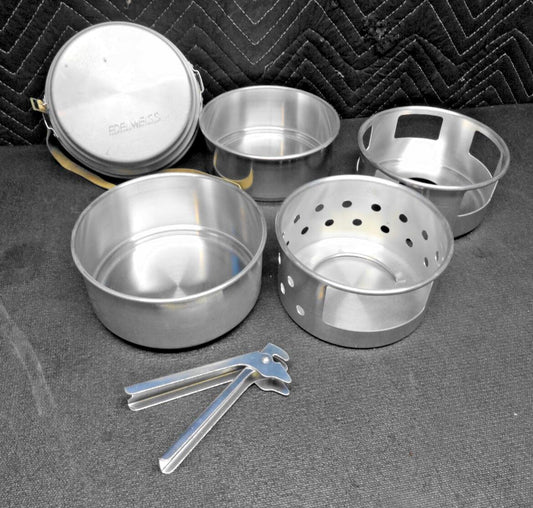 Vintage Camp Edelweiss Cook Set • made in Sweden, No Stove