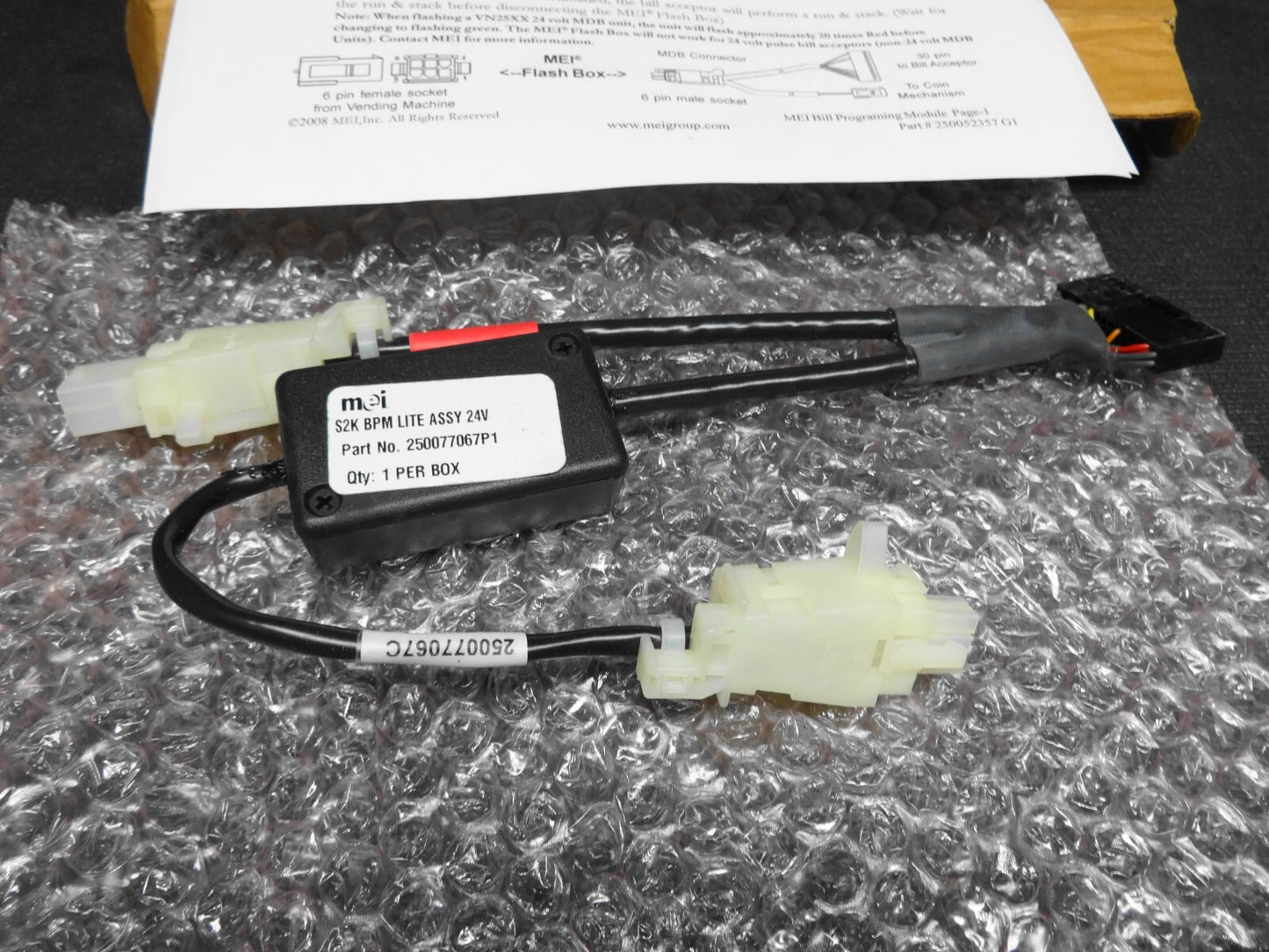 MEI BPM Lite Bill Acceptor / Validator Programmer 24V and MDB - Flash Box