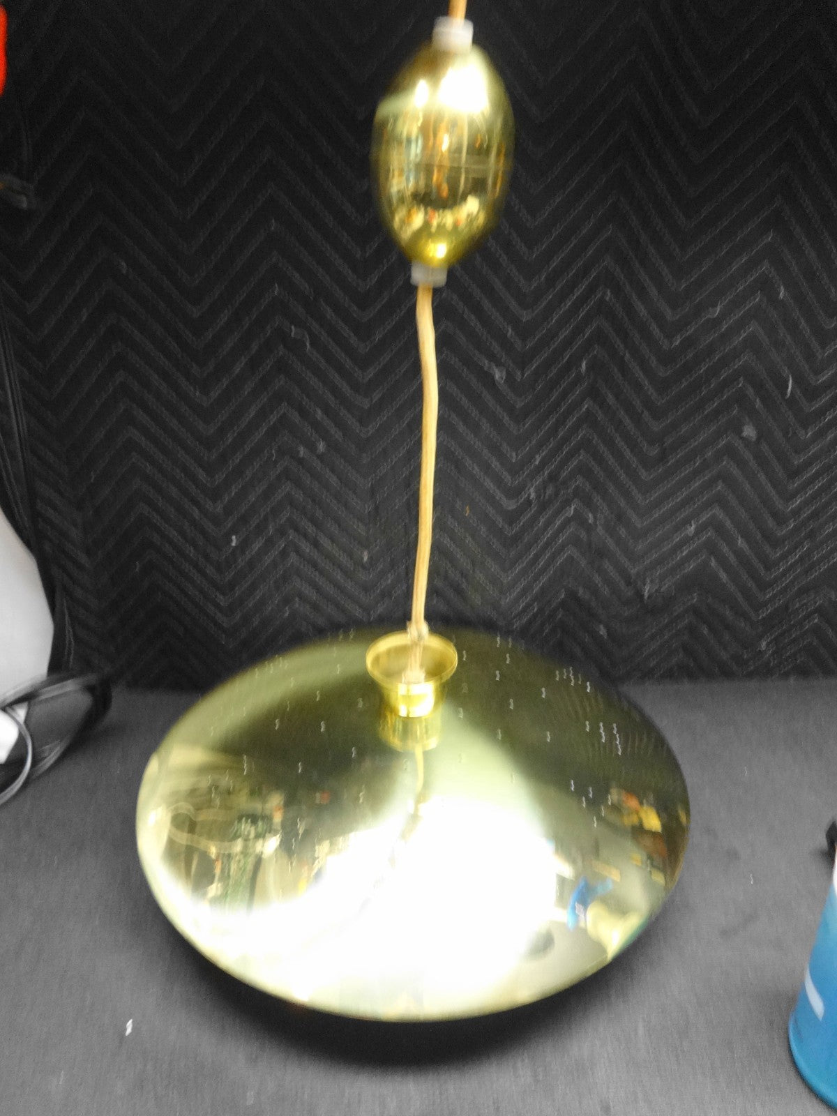 Vintage UFO Ceiling Pendant Lamp Fixture Mid century modern Atomic