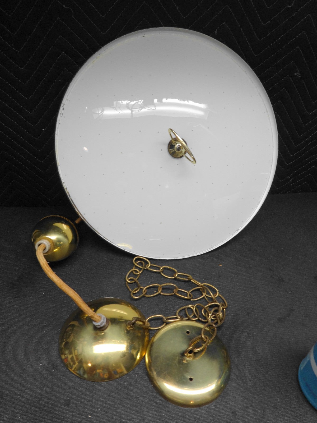 Vintage UFO Ceiling Pendant Lamp Fixture Mid century modern Atomic