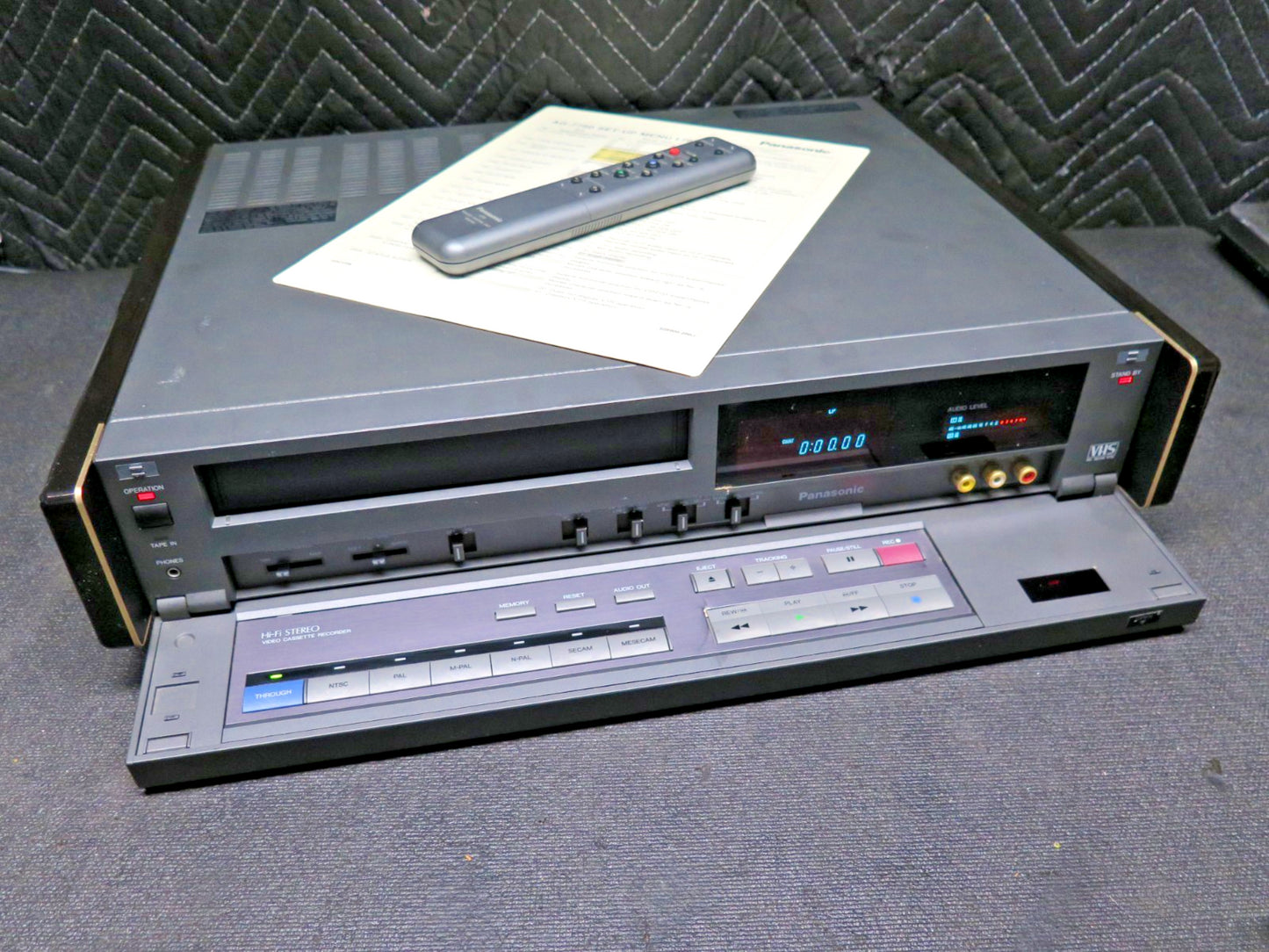 Panasonic AG-W1-P Multi VHS Recorder - PAL, SECAM, NTSC Worldwide w/ Remote