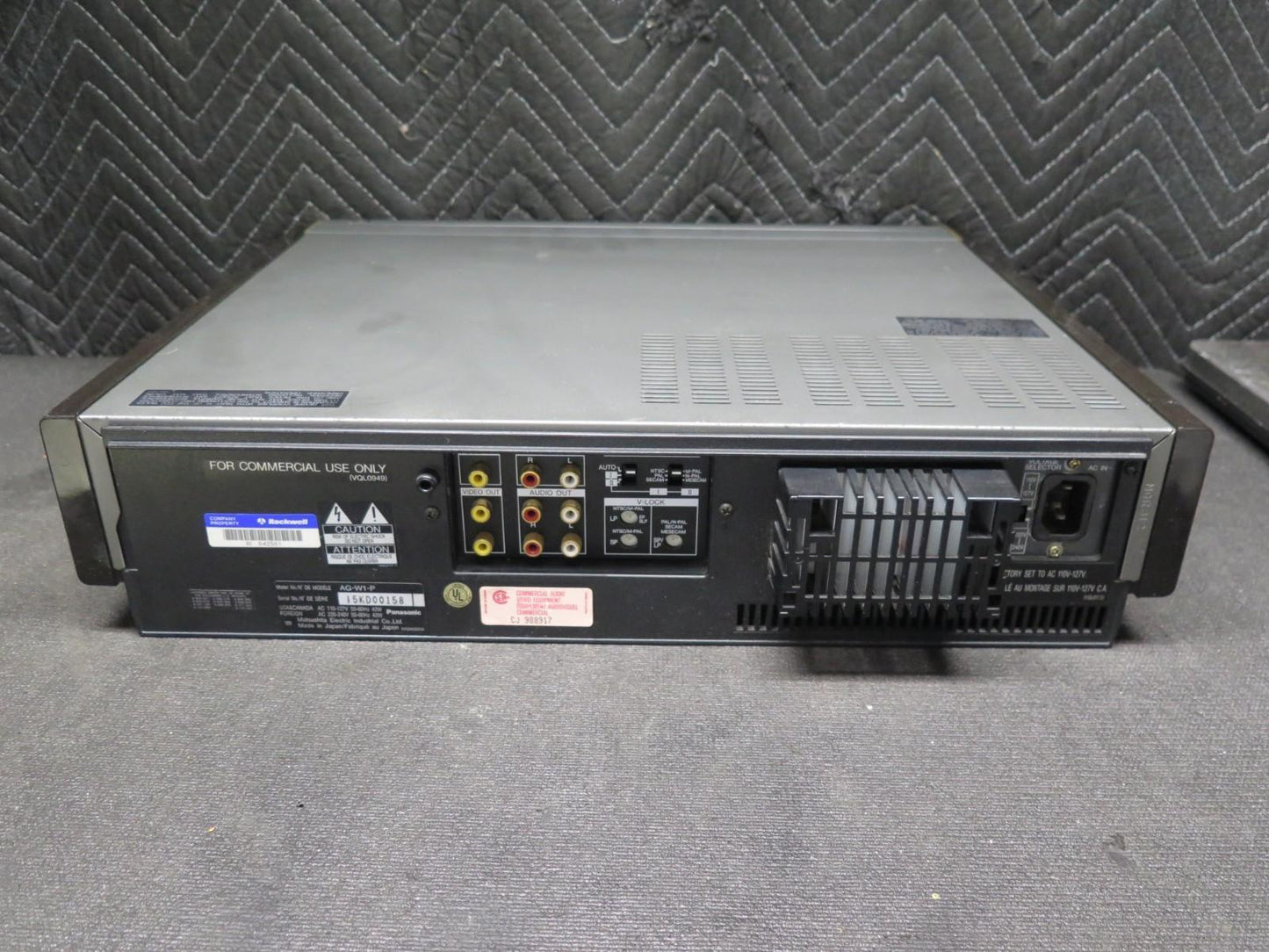 Panasonic AG-W1-P Multi VHS Recorder - PAL, SECAM, NTSC Worldwide w/ Remote