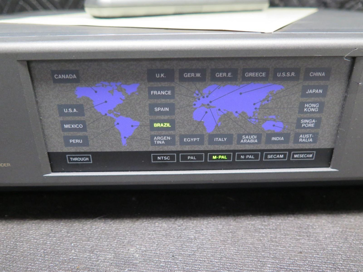 Panasonic AG-W1-P Multi VHS Recorder - PAL, SECAM, NTSC Worldwide w/ Remote