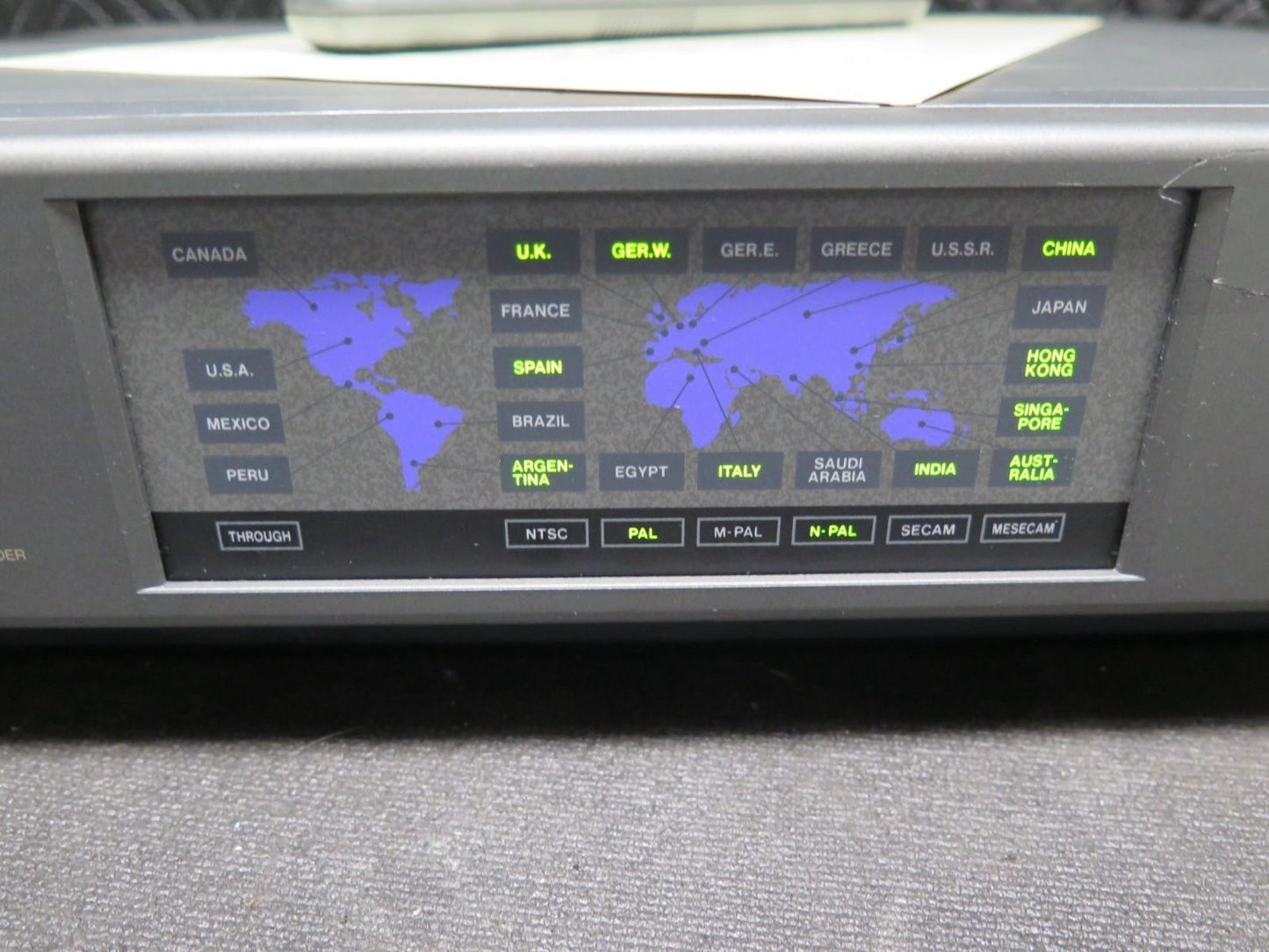 Panasonic AG-W1-P Multi VHS Recorder - PAL, SECAM, NTSC Worldwide w/ Remote