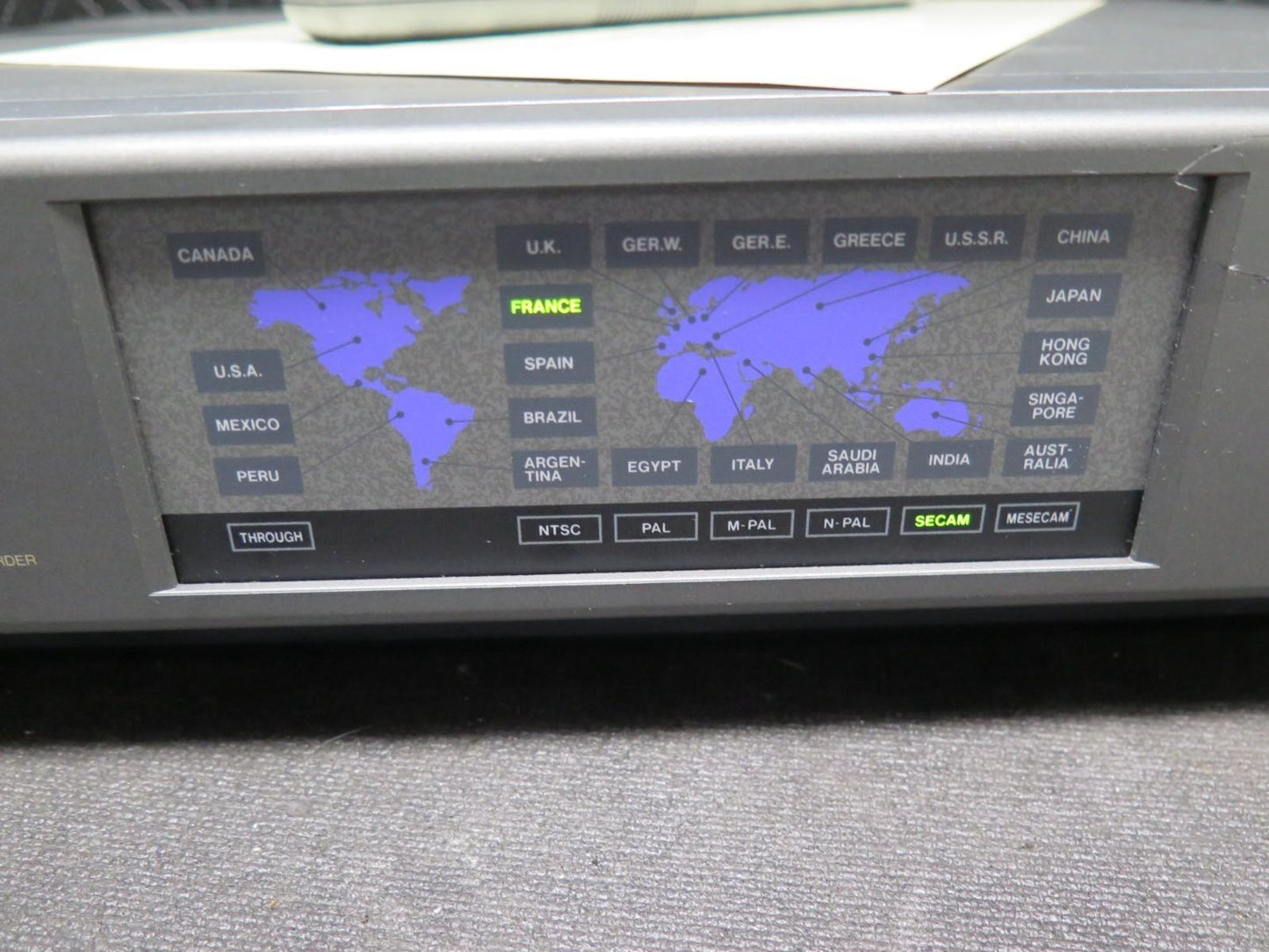 Panasonic AG-W1-P Multi VHS Recorder - PAL, SECAM, NTSC Worldwide w/ Remote