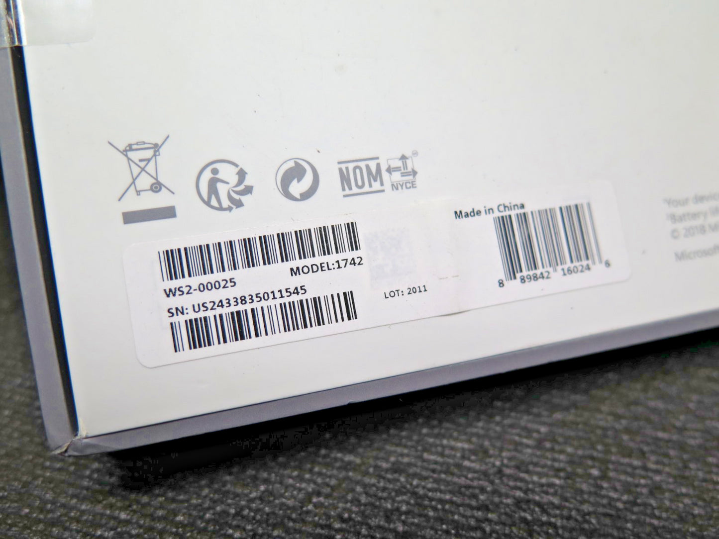 Microsoft Surface Bluetooth Keyboard - Model: 1742 - Brand New Sealed