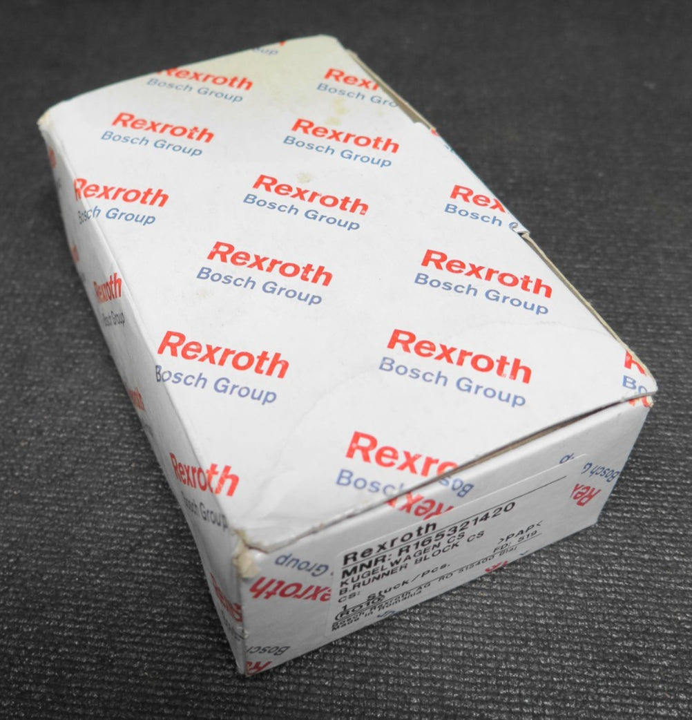 Bosch Rexroth Pre-Greased Runner Block/Ball Rail R165321420