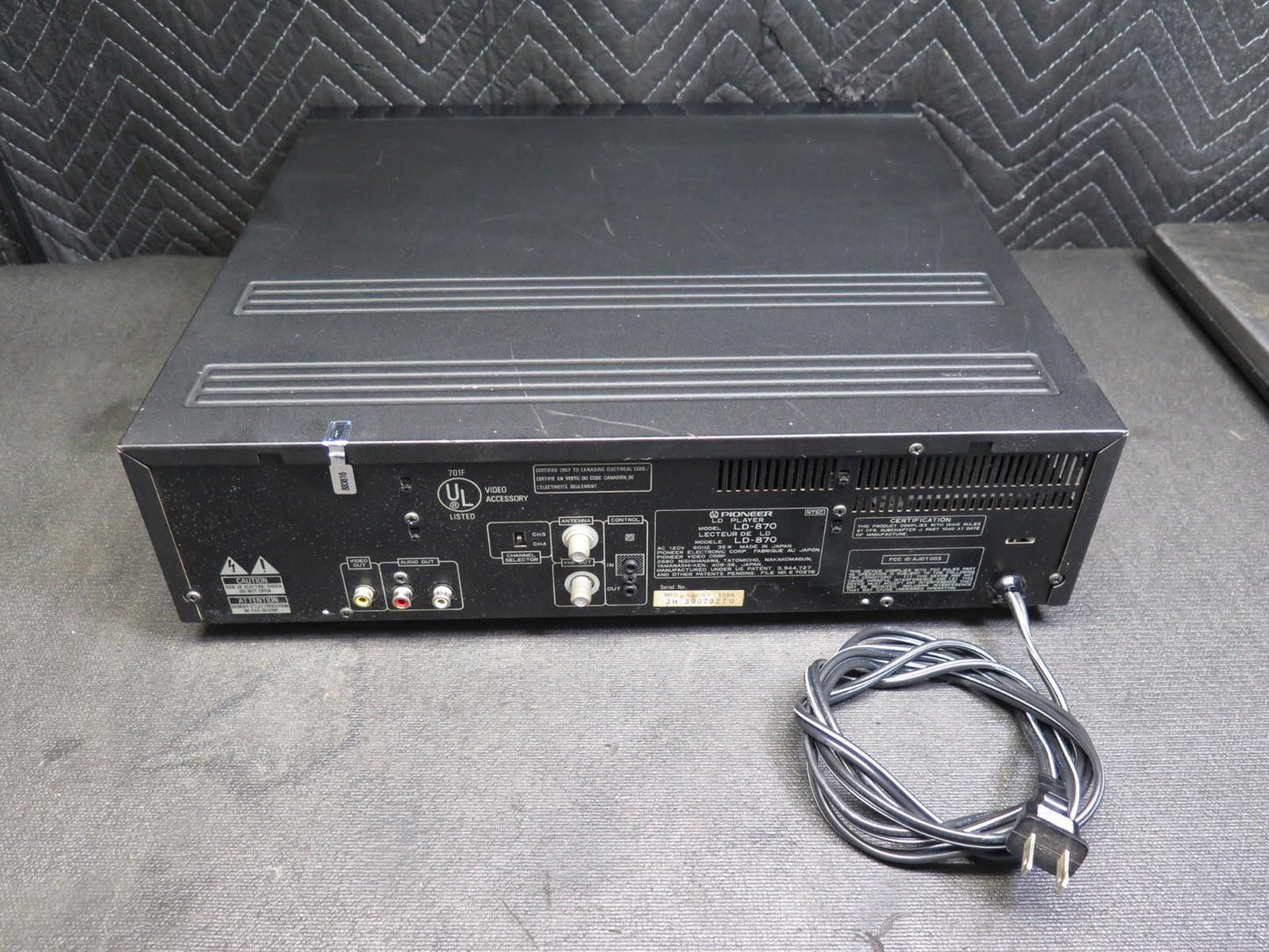 Vintage Pioneer LD-870 LD LaserDisc Player Japan *SERVICED*