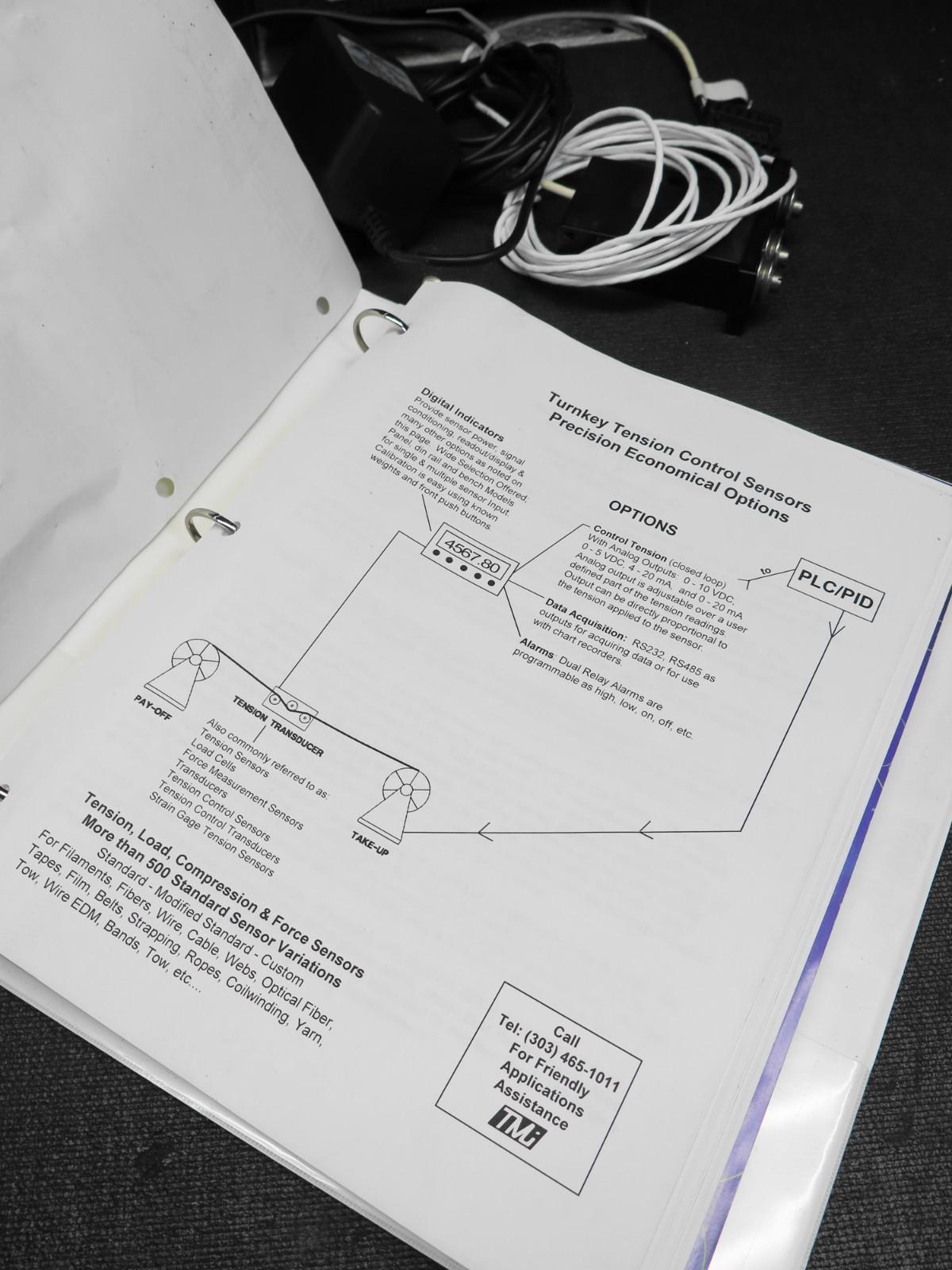 TMi 3-Roller wire Tension Measurement Sensor 500g w/ digital display