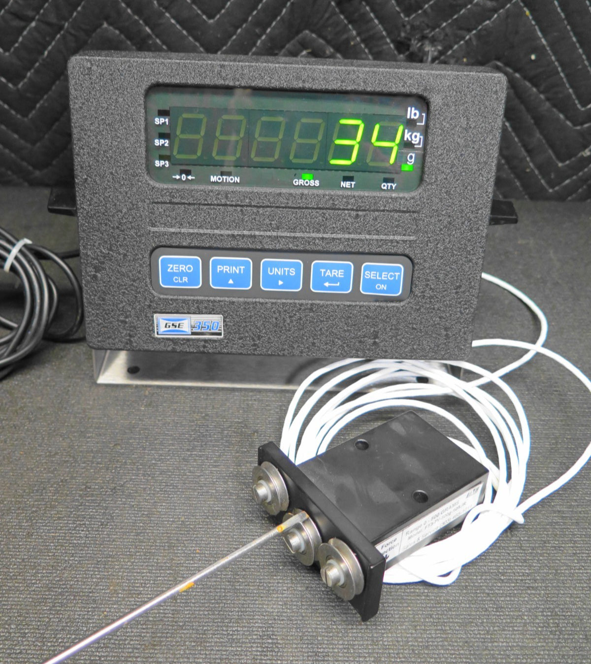 TMi 3-Roller wire Tension Measurement Sensor 500g w/ digital display