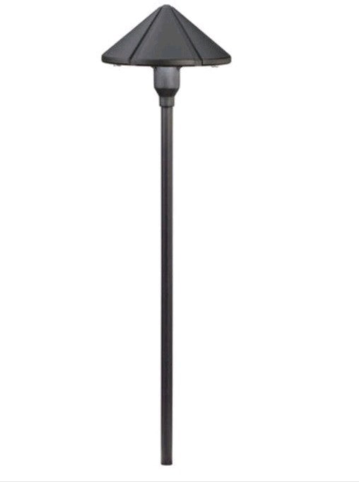 Kichler 15326 bkt CENTER MOUNT Path & Spread LANDSCAPE Light Groove Black