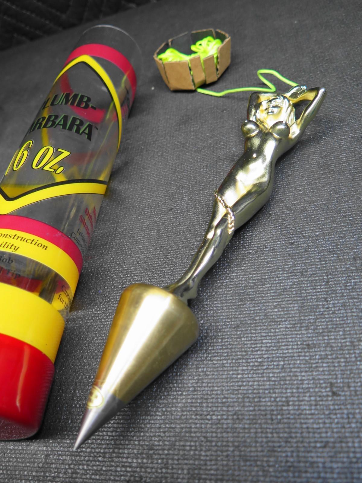 Vintage 12 oz. PLUMB BARBARA Bob Solid Brass Stainless Steel Tip - NEVER USED