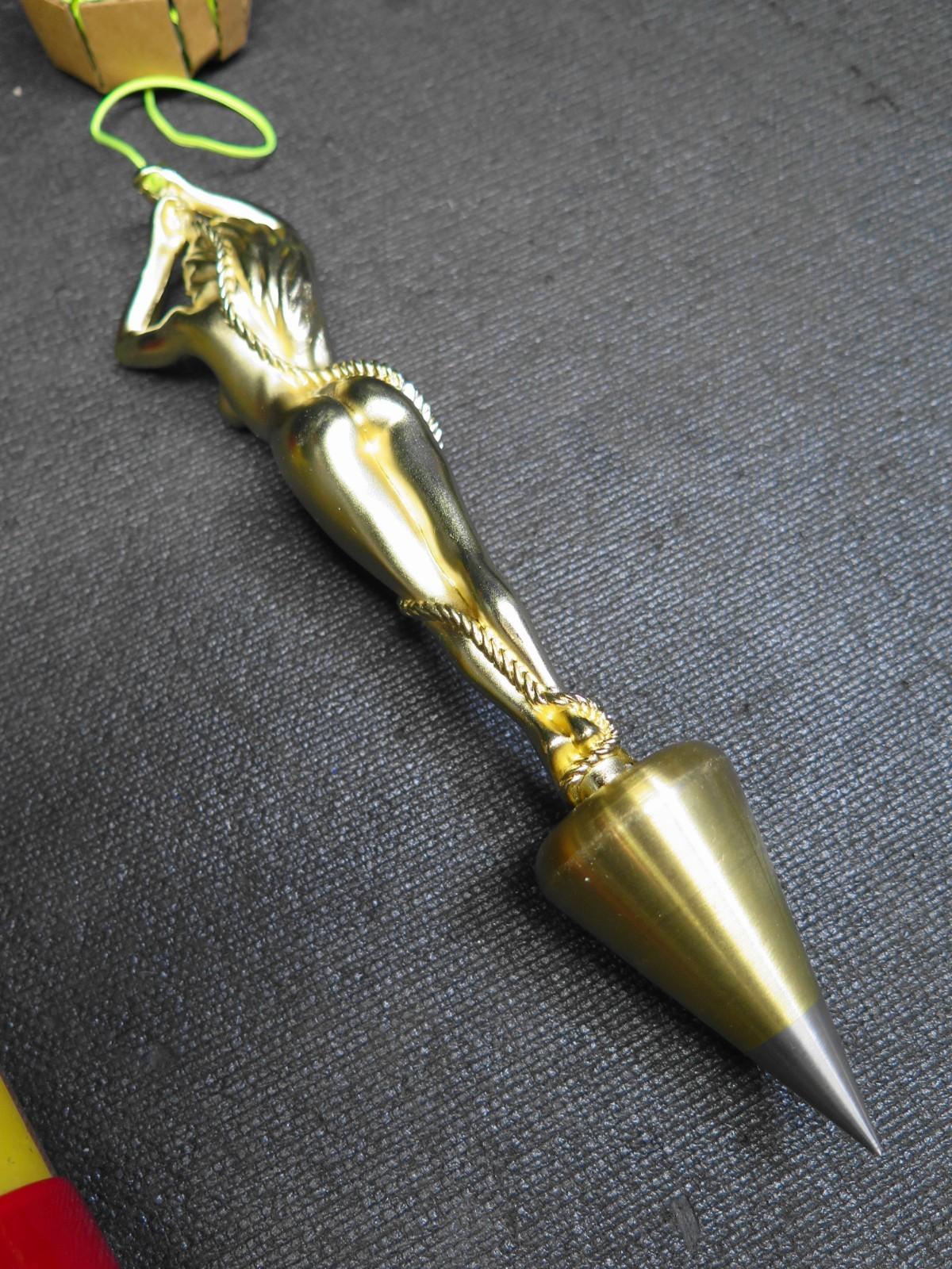 Vintage 12 oz. PLUMB BARBARA Bob Solid Brass Stainless Steel Tip - NEVER USED