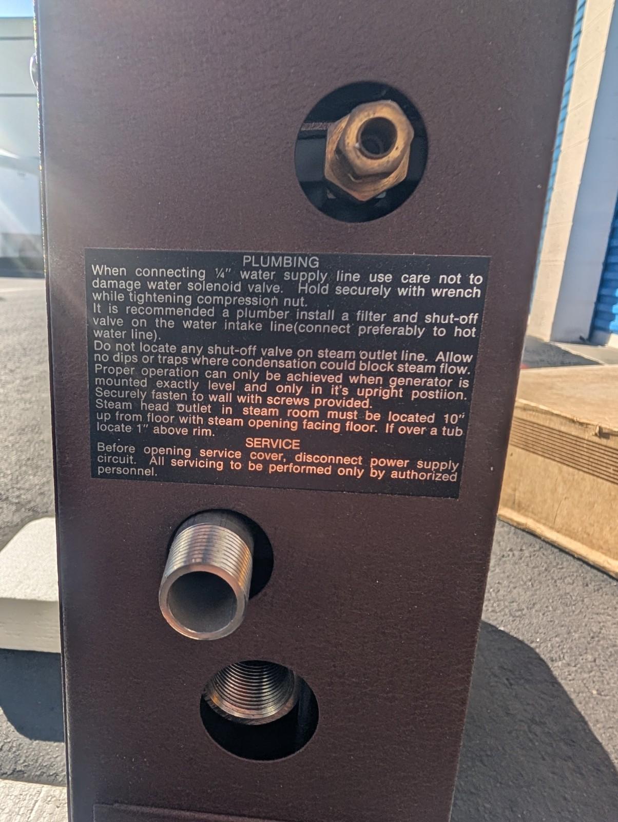 NOS Amarec Steam Generator - 240v, 5kw - Steam Shower