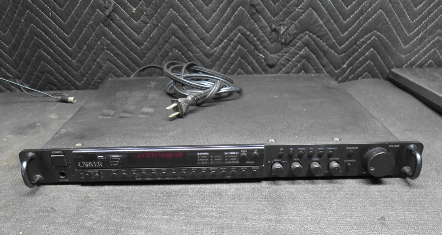 Carver CT-6 Sonic Holography Preamplifier Tuner - No Remote - Made in JAPAN