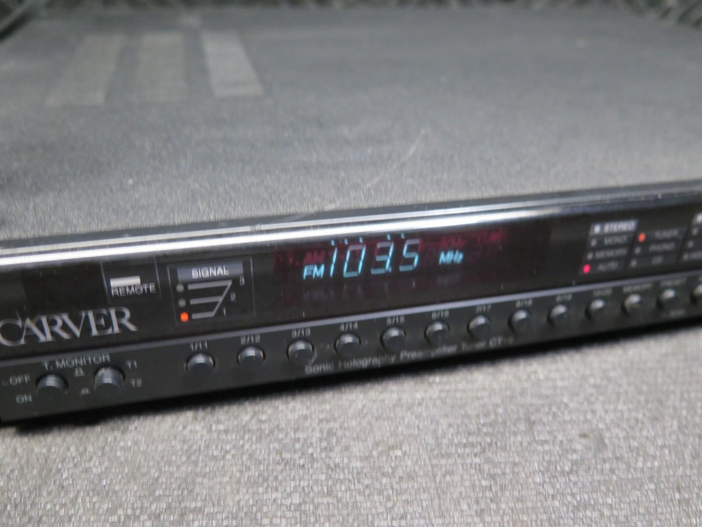 Carver CT-6 Sonic Holography Preamplifier Tuner - No Remote - Made in JAPAN