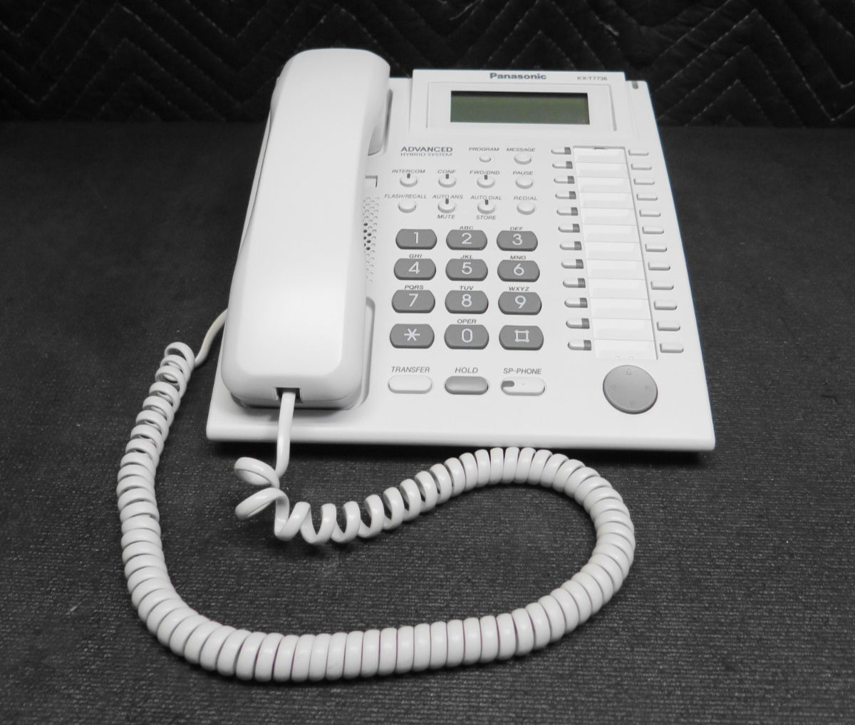 Panasonic KX-T7736 Hybrid System Corded Telephone Backlit LCD White