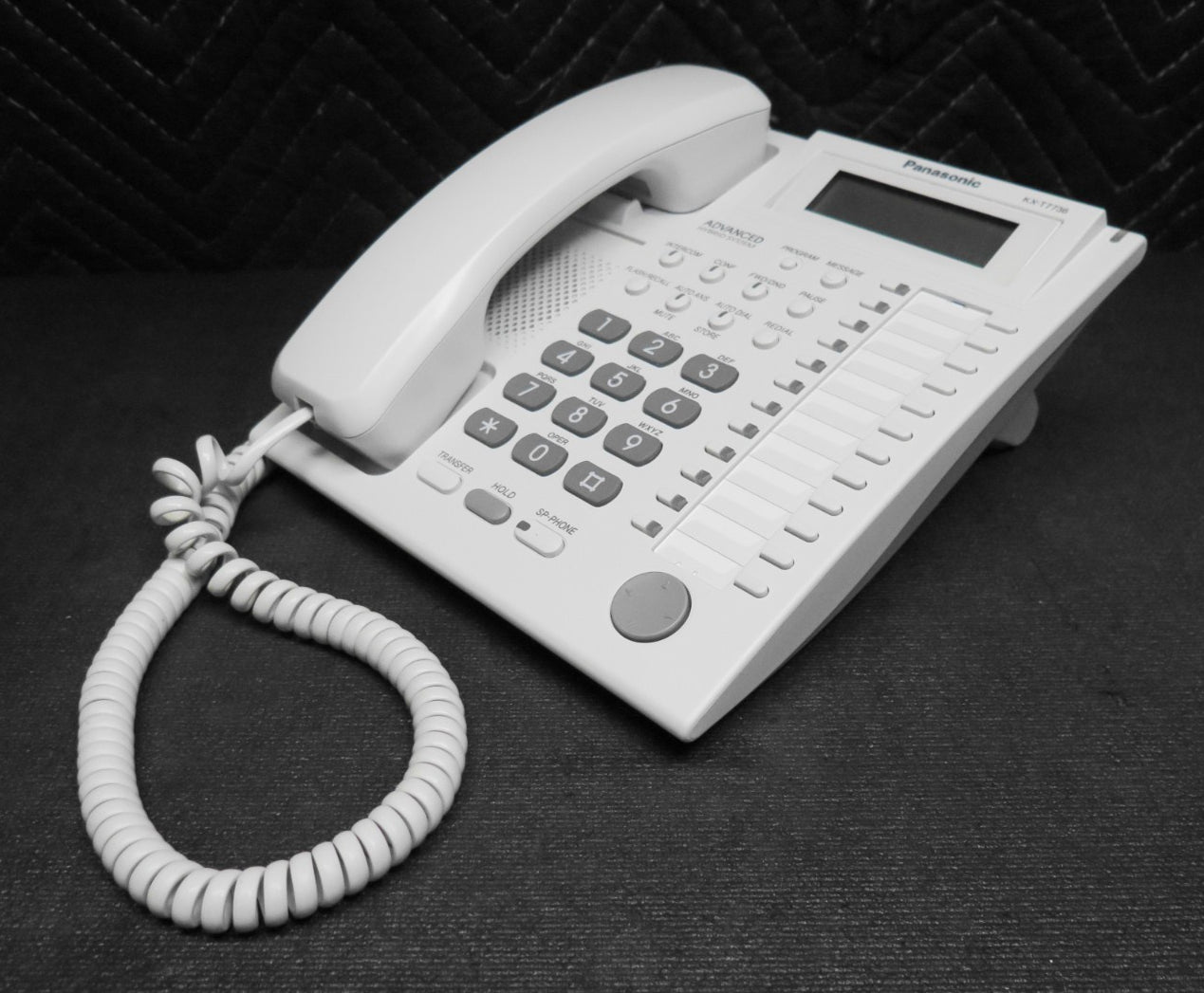 Panasonic KX-T7736 Hybrid System Corded Telephone Backlit LCD White